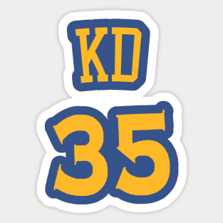 Kevin Anteater 'KD' Nickname Jersey - Golden State Warriors Sticker